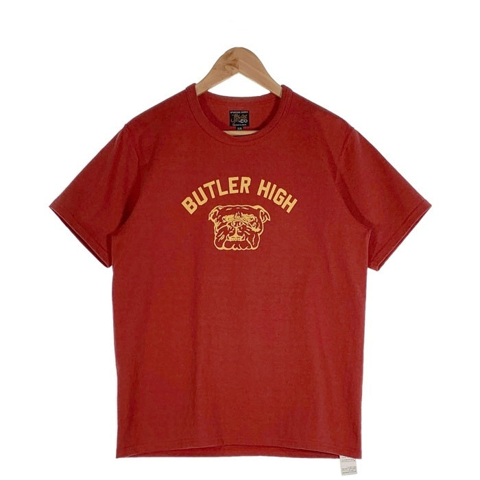 JOE McCOY ジョーマッコイ BUTLER HIGH ブルドッグ プリントTシャツ チェリー Size 38 福生店