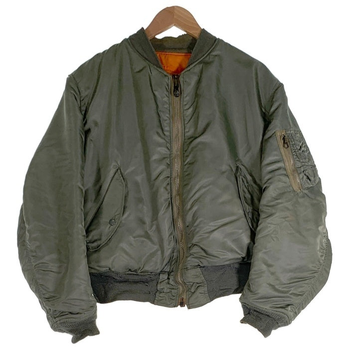 70's ALPHA INDUSTRIES アルファインダストリーズ MA-1 フライトジャケット オリーブ Size L 福生店