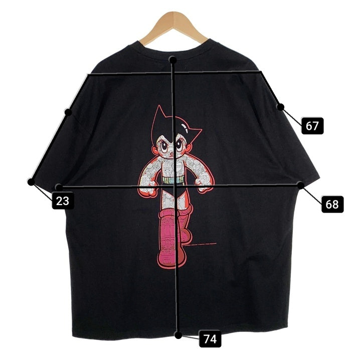 W STUDIO ダブルスタジオ ASTRO BOY アストロボーイ T-SHIRT ASTRO BOY PINK BOOTS 鉄腕アトム プリントTシャツ ブラック Size L 福生店