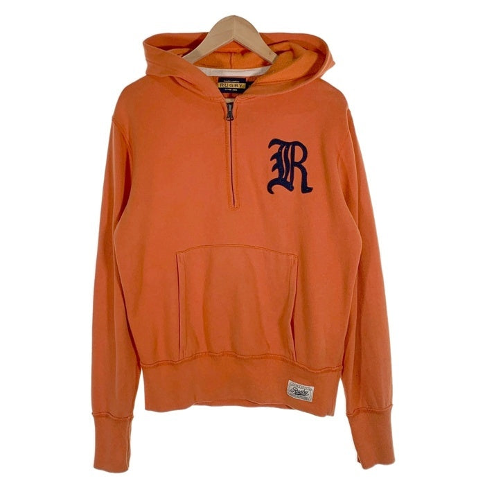 RALPH LAUREN RUGBY ラルフローレンラグビー ハーフジップ スウェットパーカー オレンジ Size S 福生店
