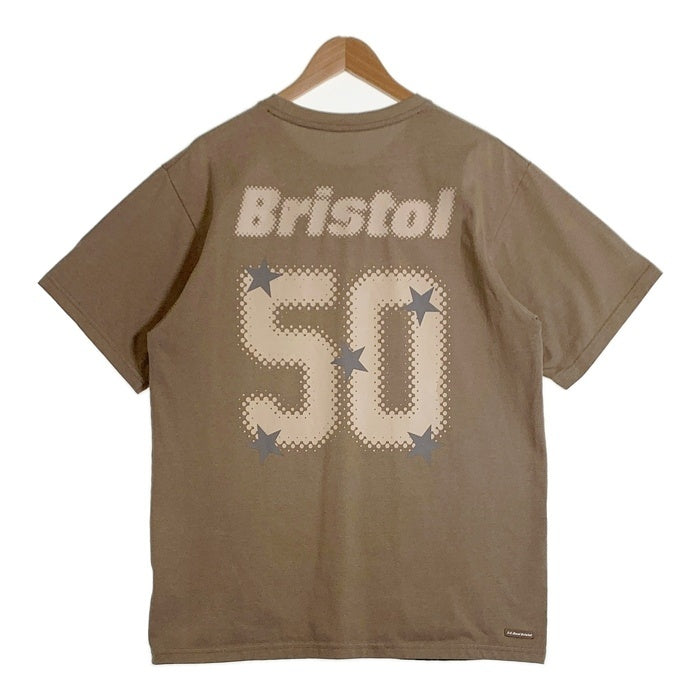 F.C.Real Bristol エフシーレアルブリストル 23AW LETTERED EMBLEM TEE 半袖 Tシャツ ベージュ FCRB-232086 50 Size XL 福生店
