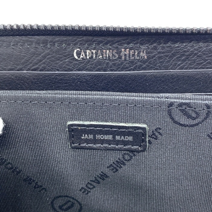 CAPTAINS HELM キャプテンズヘルム JAM HOME MADE ジャムホームメイド CHECKER LONG WALLET チェッカーロングウォレット 長財布 ブラック ホワイト 福生店