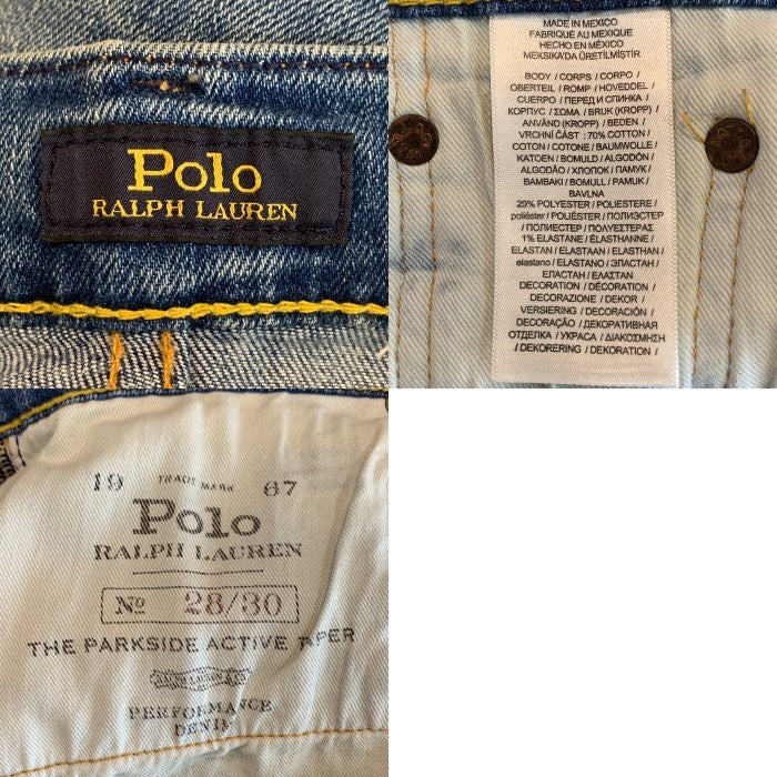 POLO RALPH LAUREN ポロラルフローレン USED加工 デニムパンツ スリムストレート インディゴ Size 28 福生店