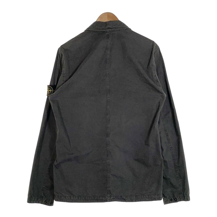 STONE ISLAND ストーンアイランド Overshirt オーバーシャツ ジップアップ チャコールグレー 7948425WN Size L 福生店