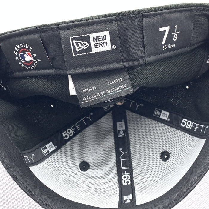 NEWERA ニューエラ Seattle Mariners シアトル マリナーズ  59FIFTY ベースボールキャップ ブラック サイドパッチ Size 7 1/8(56.8cm) 福生店