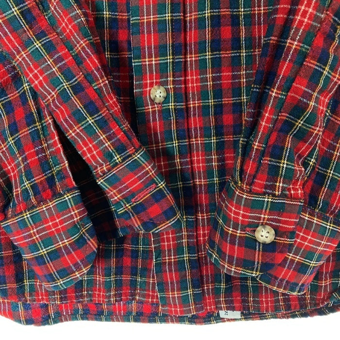 SIR PENDLETON サー ペンドルトン 70's USA製 ウールシャツ 片ポケット タータンチェック レッドxブルー sizeL 瑞穂店