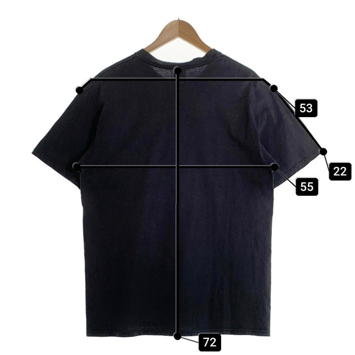 00's STUSSY ステューシー I GET GOOSE BUMPS WHEN THE BASS LINE THUMPS プリント 半袖 Tシャツ ブラック Size L 福生店