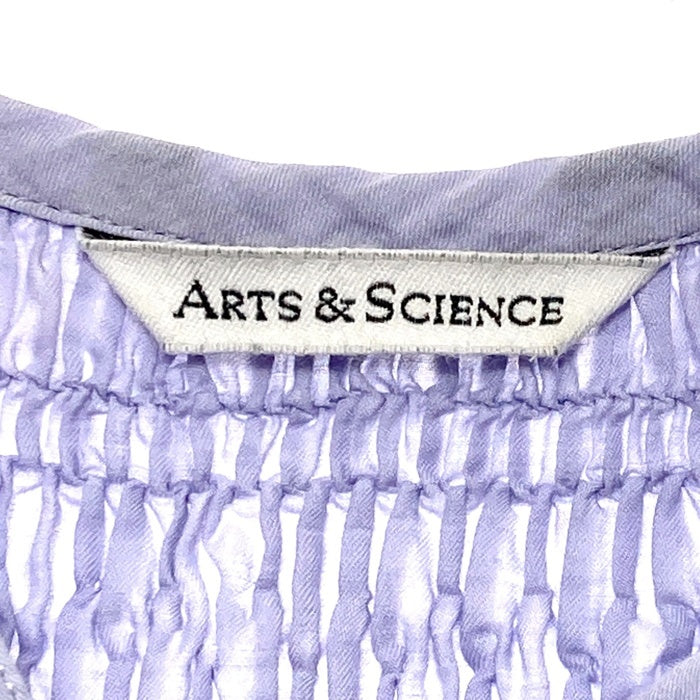 ARTS&SCIENCE アーツアンドサイエンス コットン リネン ブラウス シャツ ラベンダー 0241-L6180-1070 Size 1 瑞穂店