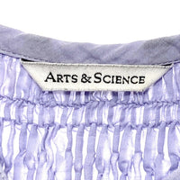 ARTS&SCIENCE アーツアンドサイエンス コットン リネン ブラウス シャツ ラベンダー 0241-L6180-1070 Size 1 瑞穂店