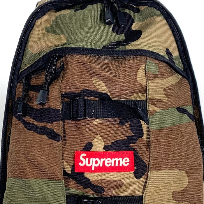 Supreme シュプリーム 14SS Logo Backpack ロゴ バックパック リュック ウッドランドカモ 福生店
