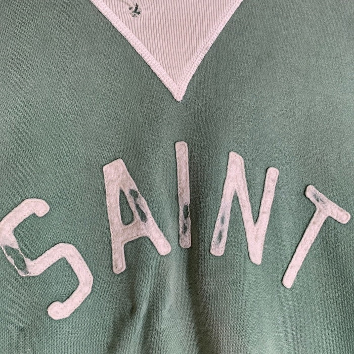 SAINT MICHAEL セントマイケル SWEAT SHIRT FELT クルーネックスウェット グリーン SM-S22-0000-040 Size L 福生店