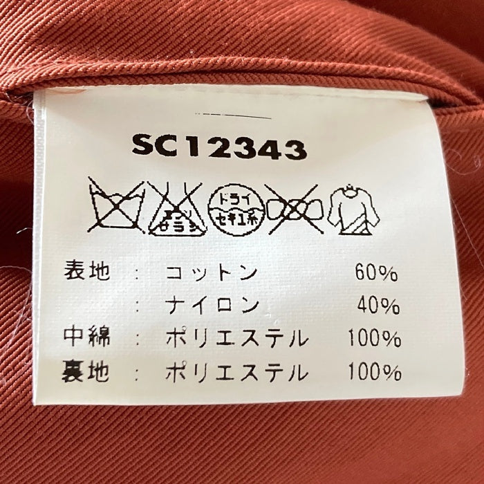 SUGAR CANE シュガーケーン SC12343 60/40クロス 中綿パディングベスト オレンジ sizeS 瑞穂店