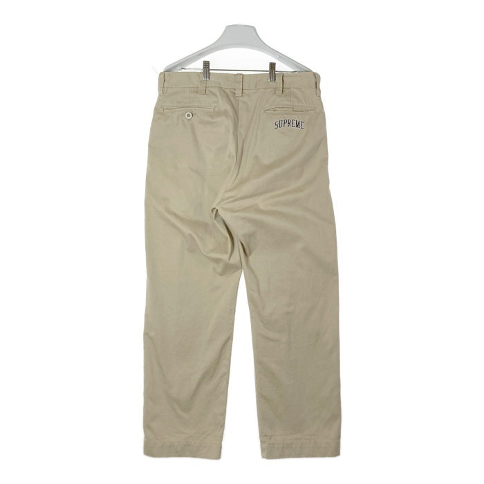 SUPREME シュプリーム ARC LOGO CHINO PANTS アーチロゴ ボタンフライ コットン チノパンツ ベージュ size30 瑞穂店