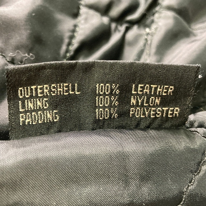 FIRST Genuine Leather ファーストジェニュインレザー ダブルライダースジャケット ブラック size38 瑞穂店