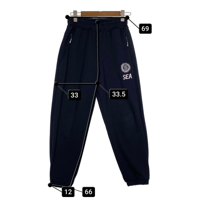 WIND AND SEA ウィンダンシー KELME ケルメ TECH PANTS テックパンツ ネイビー ジャージ素材 WDS-C-KLM-23-AP-Q1-06 Size M 福生店