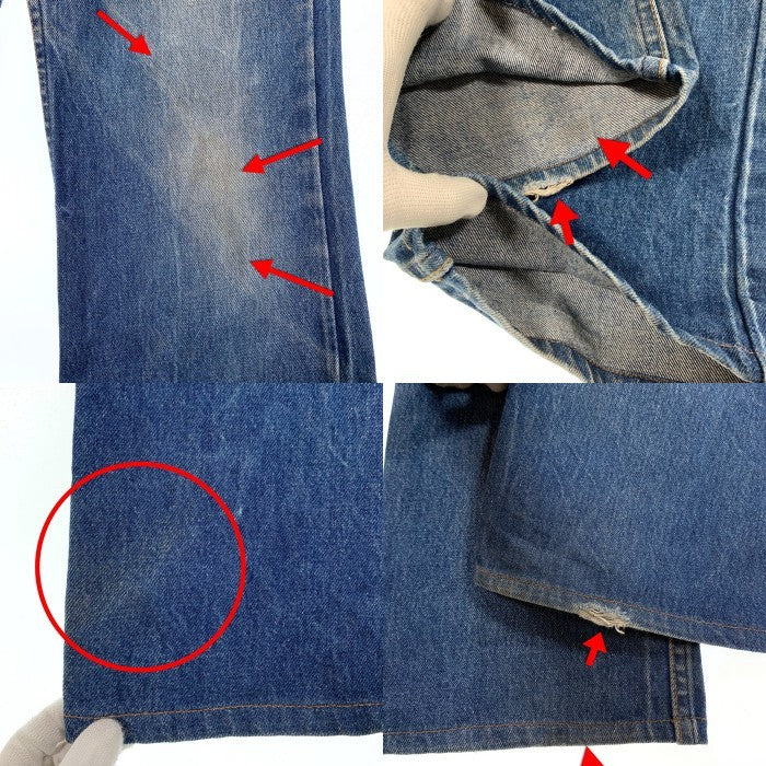 80-90's Levi's リーバイス 517 ブーツカット デニムパンツ インディゴ オレンジタブ SCOVILL USA製 Size 34×36 福生店