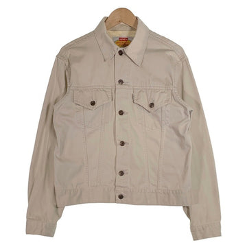 90's Levi's リーバイス コットンサテン トラッカージャケット アイボリー 香港製 95年 Size 40 福生店
