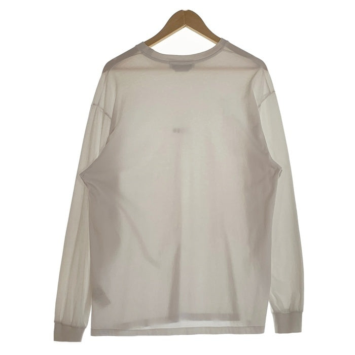 MSGM エムエスジーエム フロントロゴプリント ロングスリーブTシャツ ホワイト 2940MM160 Size M 福生店