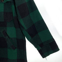 50’s Woolrich ウールリッチ バッファローチェック ウールジャケット マッキーノ グリーン ブラック Size M-L 相当 福生店