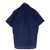90's freshjive フレッシュジャイブ モノグラム ショートスリーブシャツ ポリコットン 半袖 ネイビー USA製 Size M 福生店