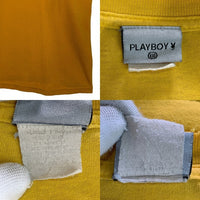 PLAYBOY プレイボーイ プリントTシャツ イエロー オールド Size XXL 福生店