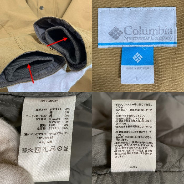 Columbia コロンビア ロマビスタ インシュレイティッドジャケット ハンティング 中綿 ベージュ PM0984 Size L 福生店