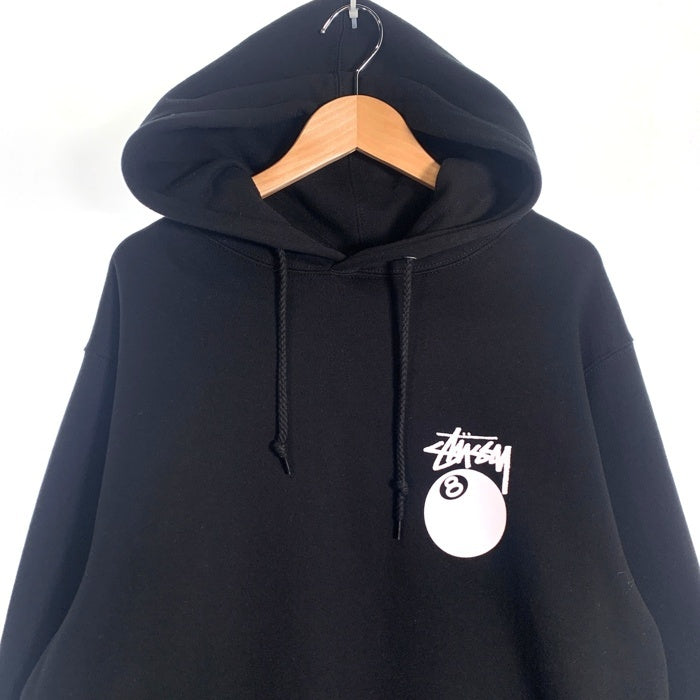 STUSSY ステューシー 8ボール プルオーバー フーディー パーカー ブラック Size L 福生店