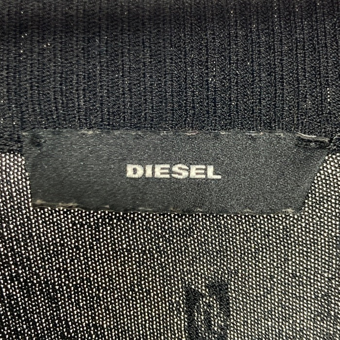 DIESEL ディーゼル 薄手ニットワンピース 黒 黄 紫 size不明 瑞穂店