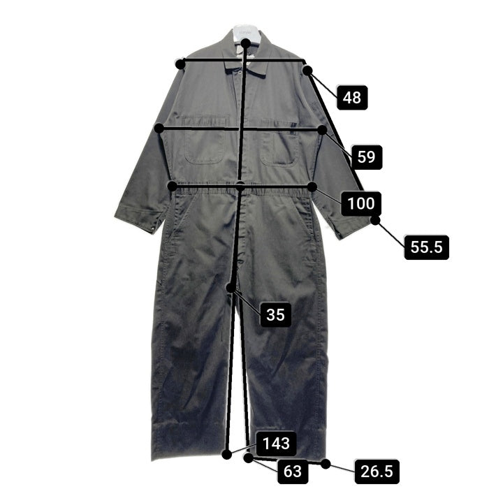 Powr House パワーハウス 60~70's ツナギ オーバーオール グレー size44 瑞穂店