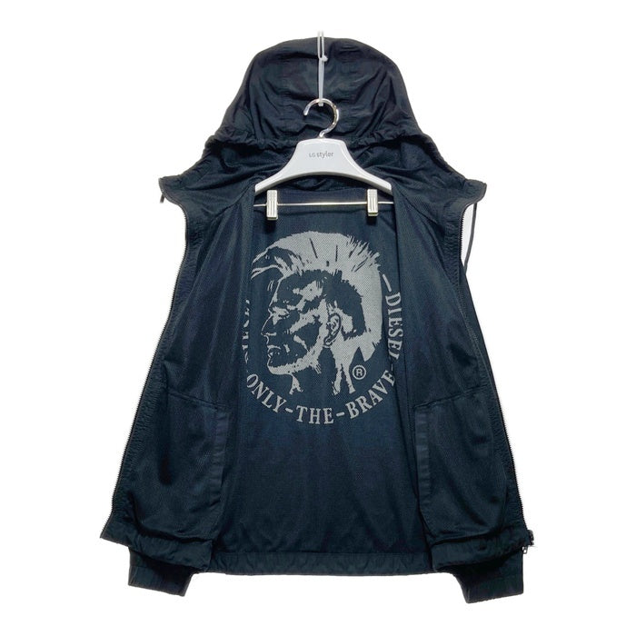 DIESEL Teflon ディーゼル テフロン加工 リバーシブルナイロンパーカー ブレイブマン ブラック SizeS 瑞穂店