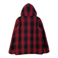 JELADO ジェラード Wool Hunting Jacket ウールハンティングジャケット フード付 チェック レッド size38 瑞穂店