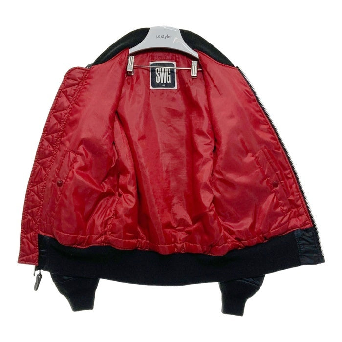 SWAGGER×ALPHA スワッガー×アルファ SWGJKT-401 MA-1 フライトジャケット ブラック sizeM 瑞穂店