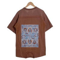 Maison Martin Margiela メゾンマルタンマルジェラ 13SS プリント ドッキングTシャツ ブラウン S30GC0410 Size F 福生店