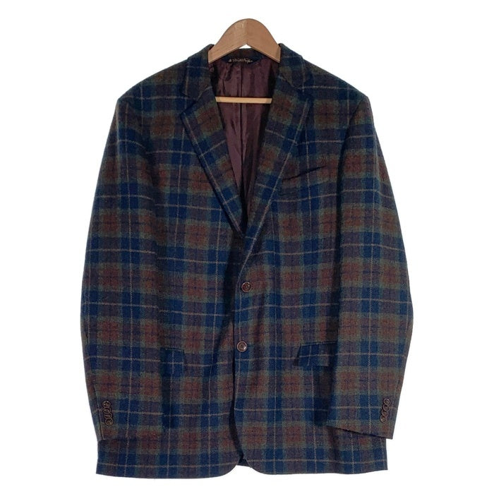 Brooks Brothers ブルックスブラザーズ ウール チェック柄 2B テーラードジャケット グリーン ネイビー Size 44R 福生店