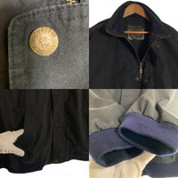 90's PACIFIC TRAIL パシフィックトレイル ジップアップ リブジャケット ポリコットン ブラック Size M 福生店