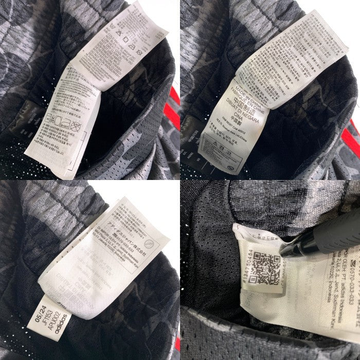 adidas アディダス BAPE ベイプ Dame 9 デイム9 メッシュショーツ ショートパンツ バスパン ブラック レッド JF1153 Size JP XL 福生店