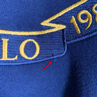 POLO RALPH LAUREN ポロ ラルフローレン クロスフラッグ クルーネック スウェット トレーナー ネイビー Size M 福生店