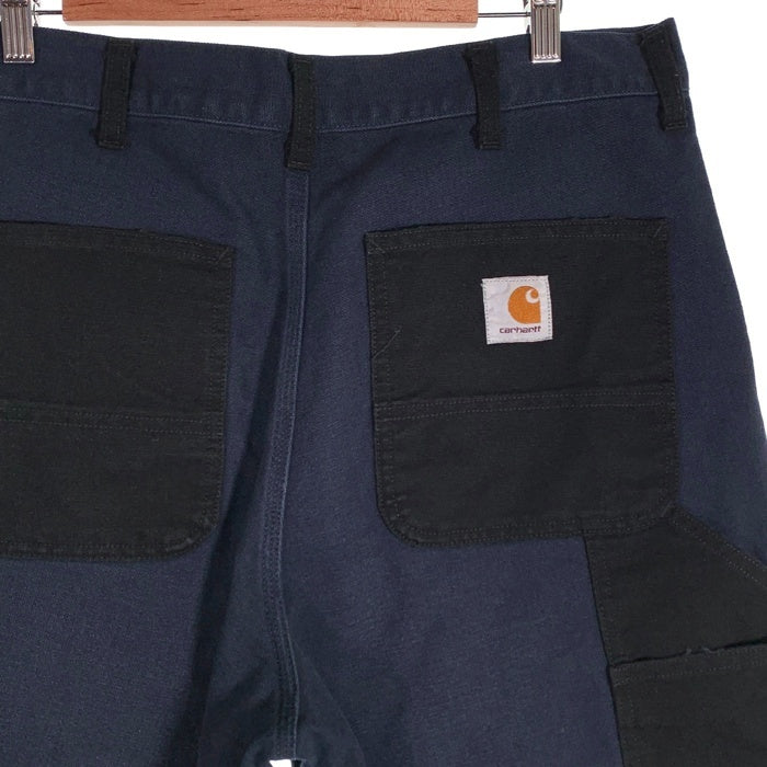 Carhartt WIP カーハート DOUBLE KNEE PANT ダブルニー ワークパンツ ダック ネイビー ブラック Size 34×32 福生店