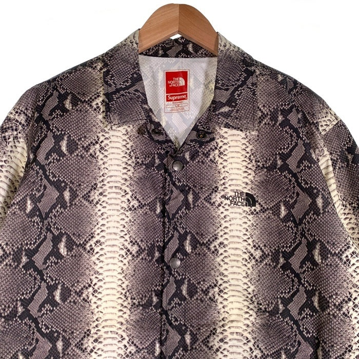 SUPREME シュプリーム 18SS THE NORTH FACE ノースフェイス Snakeskin Taped Seam Coaches Jacket スネークスキン テープドシーム コーチジャケット ブラック NP11803I Size L 福生店