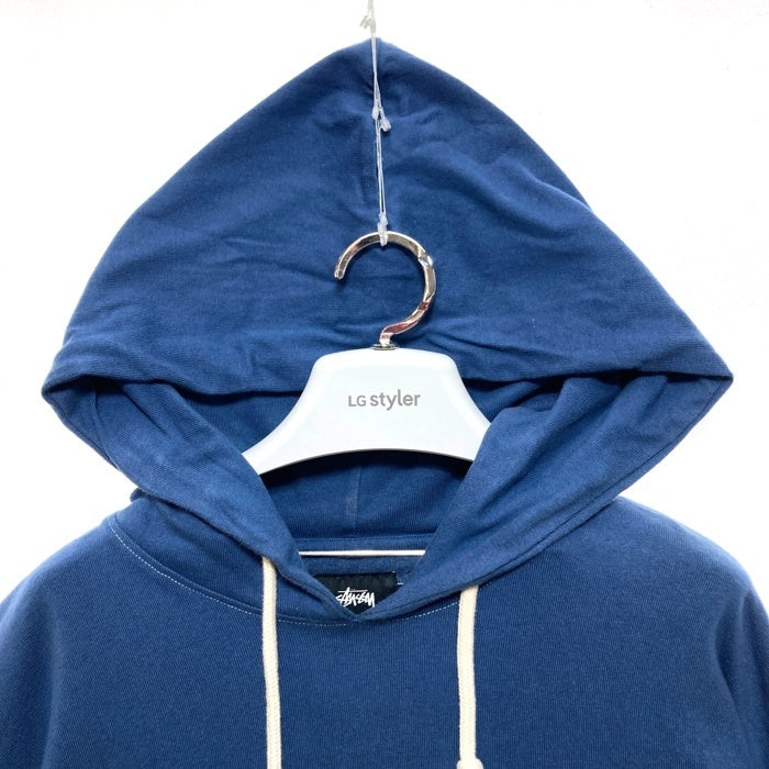STUSSY ステューシー オーバーダイ プルオーバーパーカー ブルー 1140016 Size L 瑞穂店