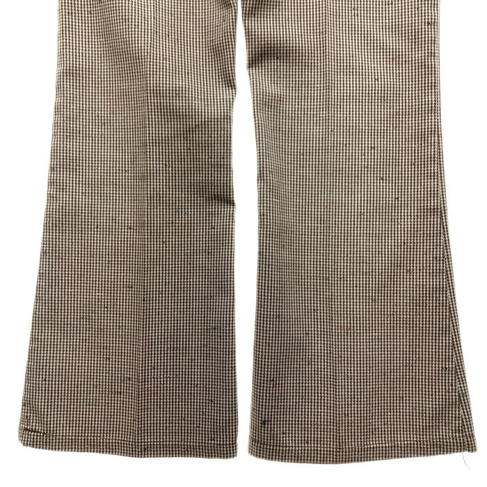 70's LEVI'S リーバイス STA-PREST スタプレ ブーツカットパンツ 千鳥格子 BIG E TALON42 ブラウン Size w82cm 瑞穂店