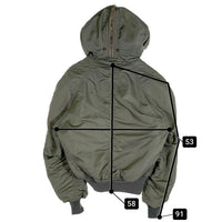 U.S. ARMY 60's ALPHA INDUSTRIES アルファインダストリーズ N-2B コヨーテファー  黒タグ CONMERジッパー フライトジャケット オリーブ MIL-J-6278D / 8415-270-0366 /DSA-1-2355-63-C  Size M 福生店