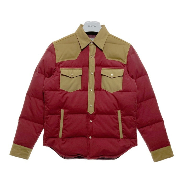 Schott ショット M83148 シャツジャケット ダウンジャケット レッドxブラウン size36 瑞穂店