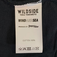 WIND AND SEA ウィンダンシー 22SS WILDSIDE ワイルドサイド ヨウジヤマモト Damage Cutting Sweat Shirt ダメージカッティングスウェットシャツ トレーナー ブラック Size 5 福生店