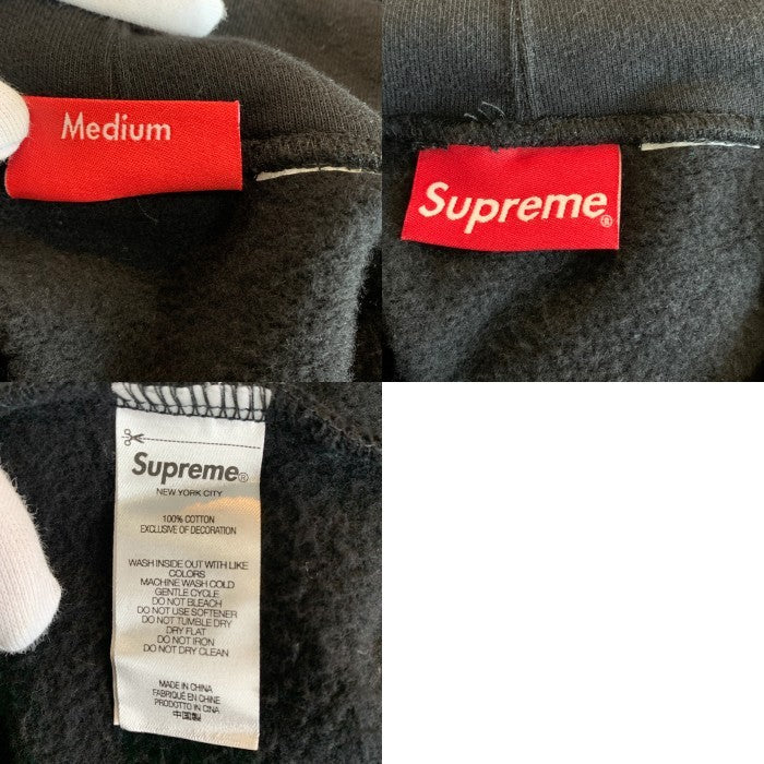 SUPREME シュプリーム 21AW Contrast Hooded Sweatshirt コントラストフーデッドスウェットシャツ パーカー ブラック Size M 福生店