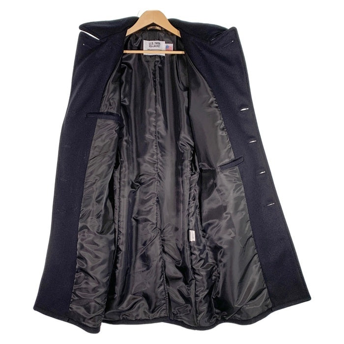 Schott ショット 714US LONG PEA COAT ロングピーコート ネイビー ウール ナイロン Size M 福生店