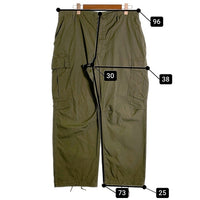 60’s  U.S.ARMY 米軍 ジャングルファティーグ ミリタリーカーゴパンツ リップストップ オリーブ 8405-935-3310 Size L-S 福生店