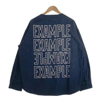 EXAMPLE エグザンプル 20AW BASE BALL DENIM SHIRT ベースボール デニムシャツ インディゴ Size XL 福生店