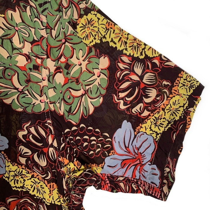 鞆帆布 柿渋染め アロハシャツ ブラウン Size L 福生店