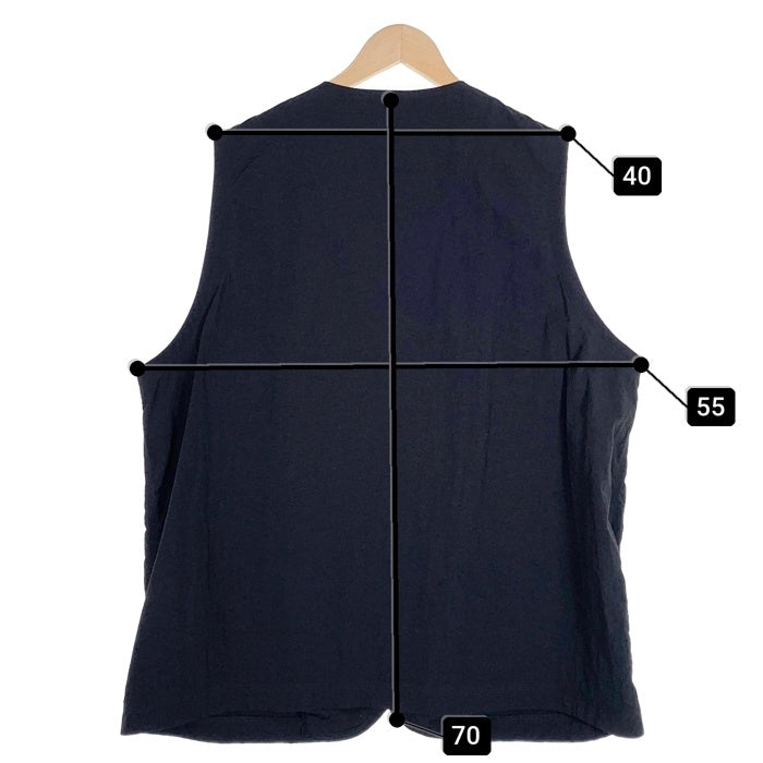 White Mountaineering ホワイトマウンテニアリング 24SS NYLON VEST ナイロンベスト ブラック WM2471221 Size 4 福生店